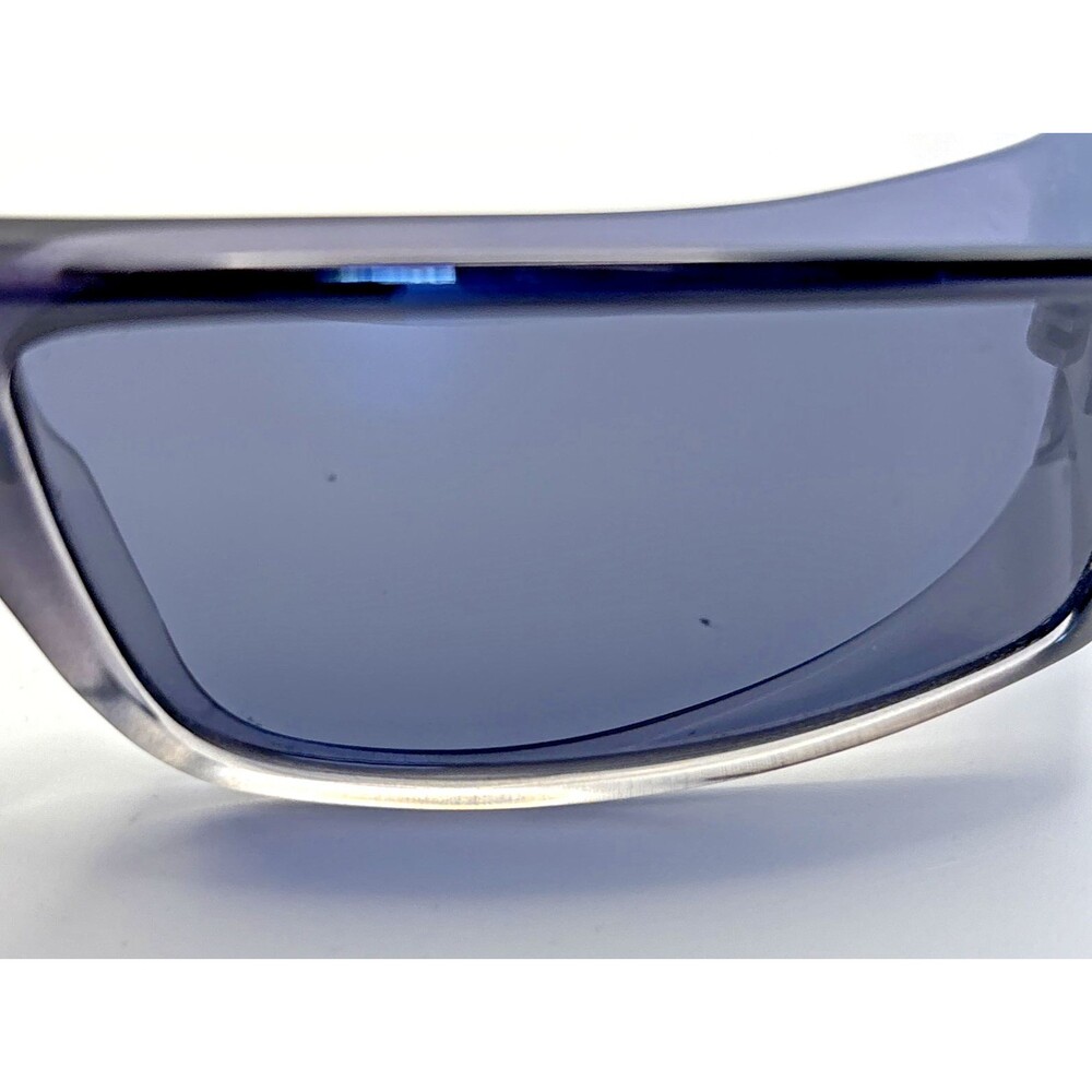 Vintage SPY Optic Wrap Sunglasses Made in Italy Black Frame Grey Lens - Picture 13 of 14